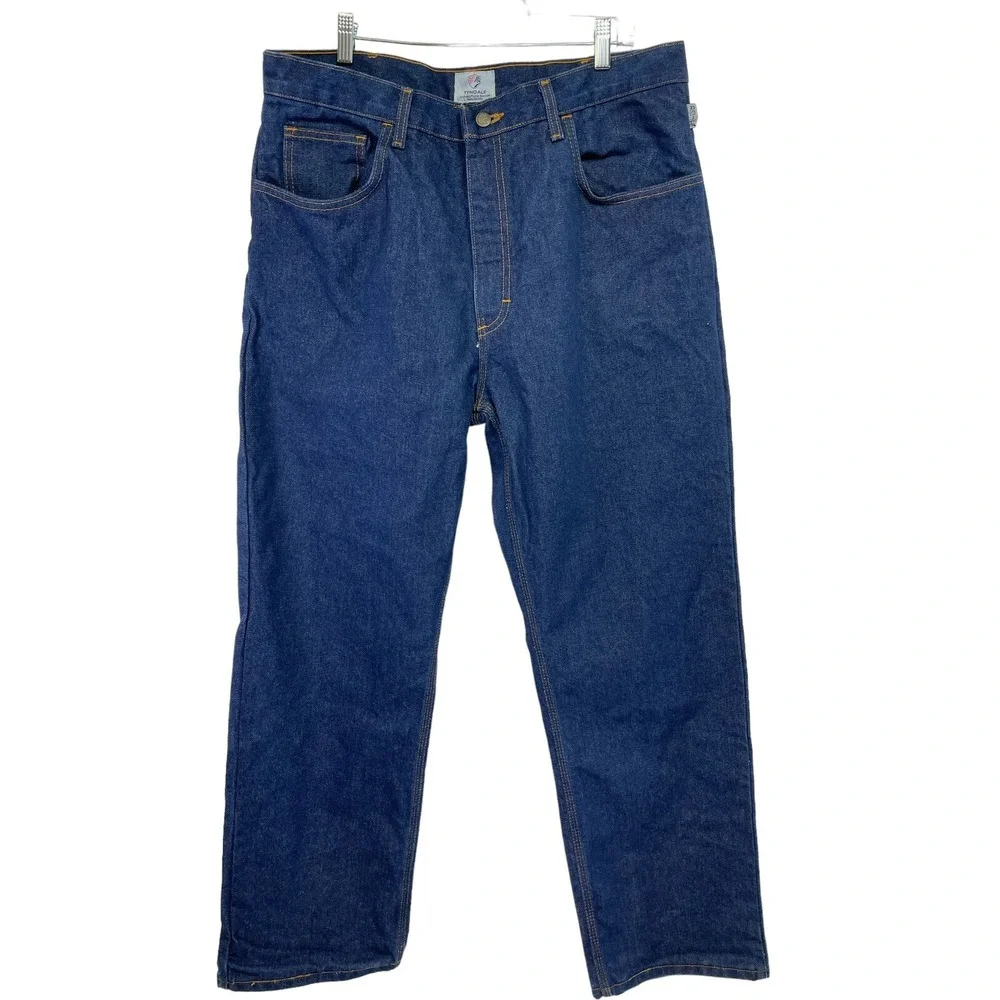 Tyndale FR Jeans Mens 36x31 Blue Fire Resistant Denim Blue ‎ Jeans (GG5) NWTs